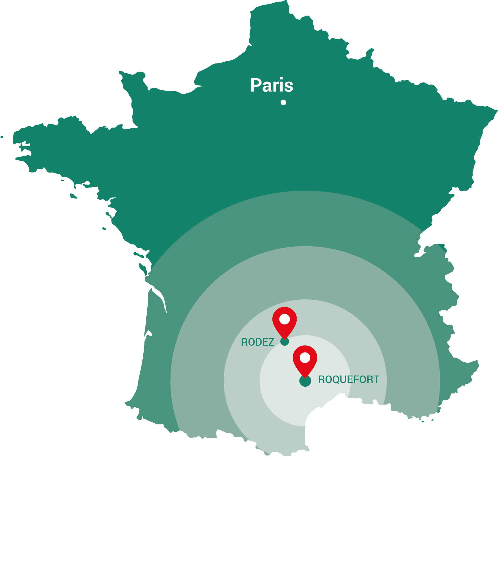 carte des implantations