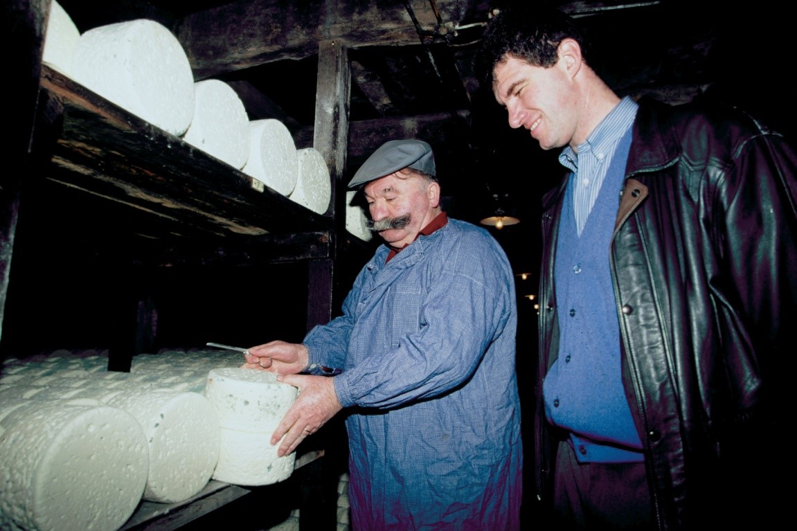 Patrick Galtier et une icône du Roquefort